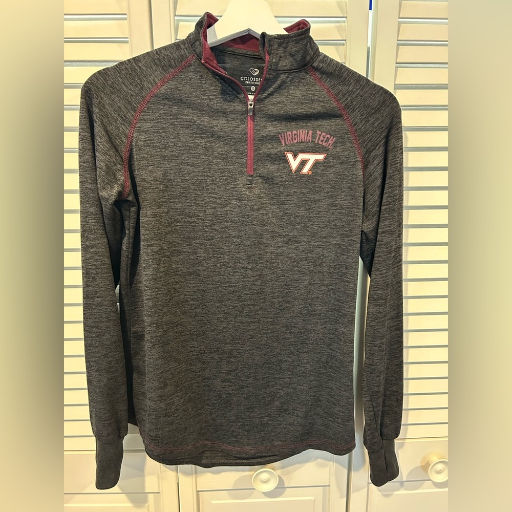 Virginia tech half zip ladies small